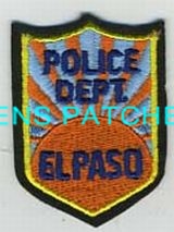 TEXAS,EL PASO POLICE HAT PATCH 1